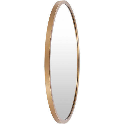 Carmen Round Mirror Gold - two sizes